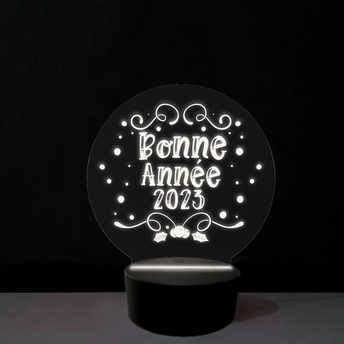 Bonne année (Cod.100) - Lampe en acrylique